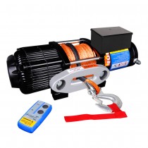 4000lbs Electric Winch ATV 4WD Synthetic Cable